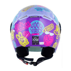 Casco Shaft 212 Paste Morado Fucsia Visor Revo Morado