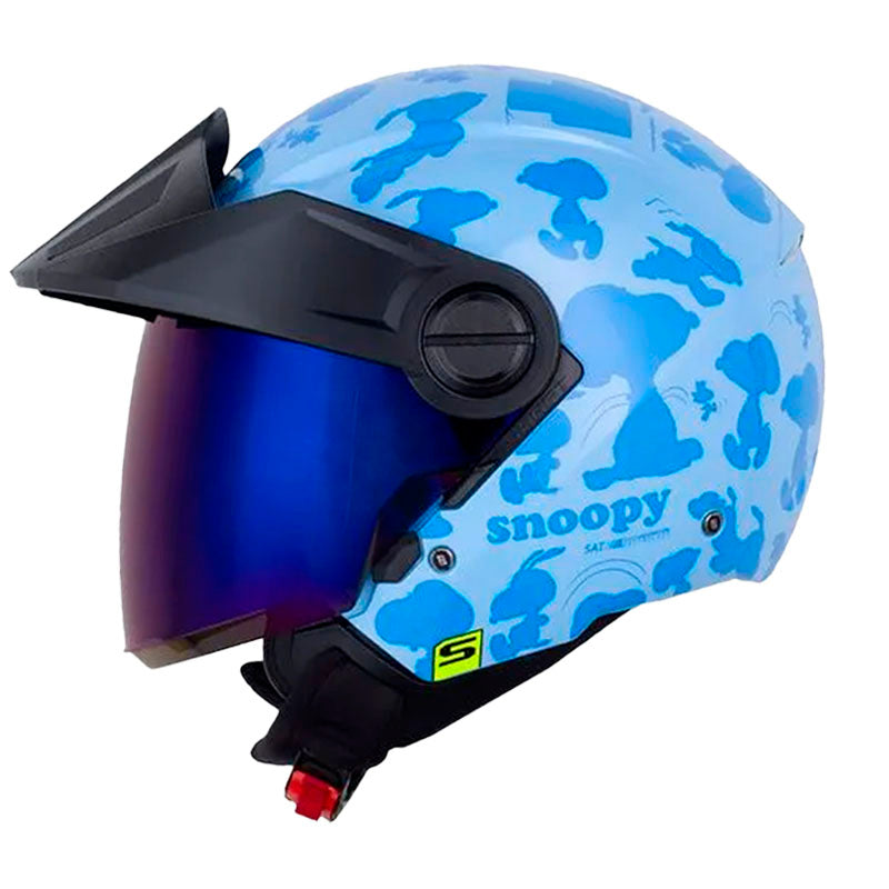 Casco Shaft 212 Snoopy The Dog Azul Visor Iridium Azul