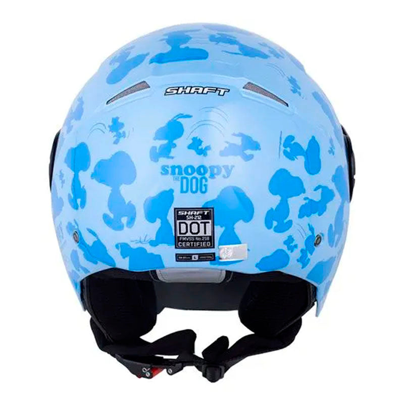 Casco Shaft 212 Snoopy The Dog Azul Visor Iridium Azul