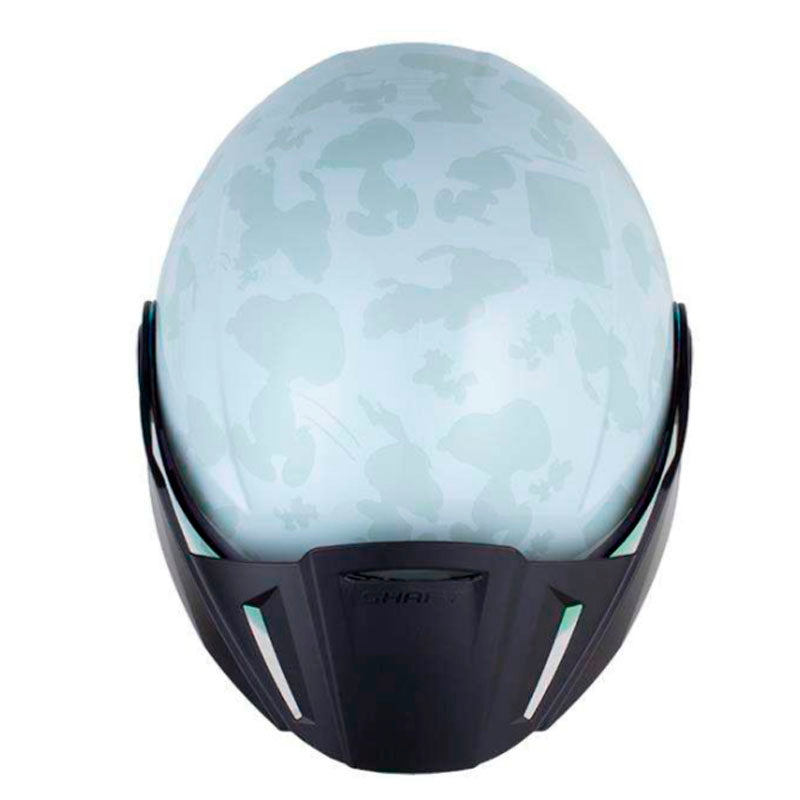 Casco Shaft 212 Snoopy The Dog Gris Visor Revo Rojo