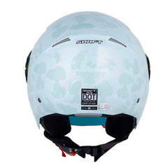 Casco Shaft 212 Snoopy The Dog Gris Visor Revo Rojo