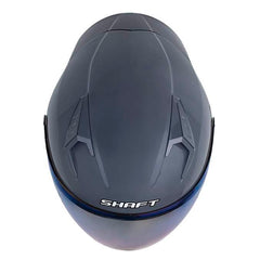 Casco Shaft 226 Gt Solid Gris Silver Visor Iridium Azul