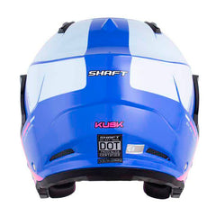 Casco Shaft 227 Trial Kusk Azul Fucsia Visor Iridium Azul