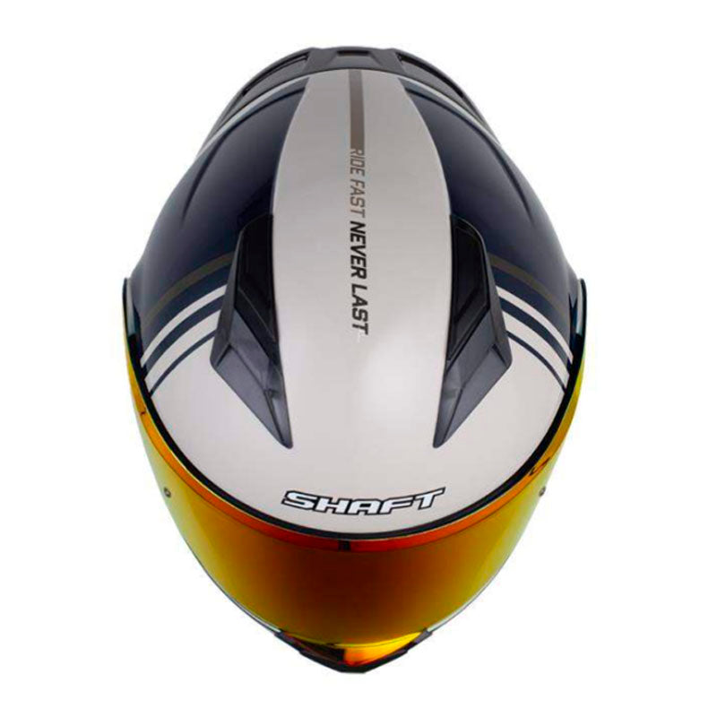 Casco Shaft 3820 Sp Prix Arena Gris Visor Revo Rojo