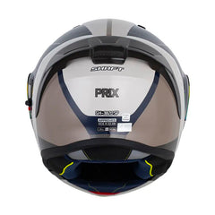 Casco Shaft 3820 Sp Prix Arena Gris Visor Revo Rojo