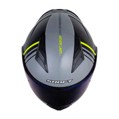 Casco Shaft 3820 Sp Prix Gris Amarillo Neon Visor Iridium Azul
