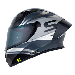 Casco Shaft 526Sp Evo Corner Gris Holografico Silver Visor Smoke