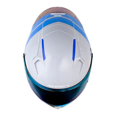 Casco Shaft 526Sp Evo Liner Gris Blanco Visor Iridium Azul