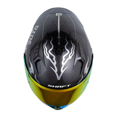 Casco Shaft 526Sp Evo Saoru Gris Holografico Silver Visor Revo Rojo