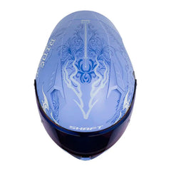 Casco Shaft 526Sp Evo Saoru Morado Blanco Visor Iridium Azul