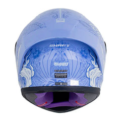 Casco Shaft 526Sp Evo Saoru Morado Blanco Visor Iridium Azul