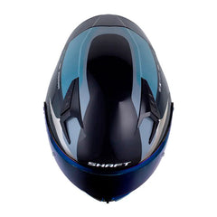 Casco Shaft 526Sp Evo Str Azul Holografico Silver Visor Iridium Azul