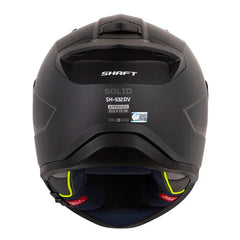 Casco Shaft 532Dv Solid Negro Gris Visor Iridium Azul