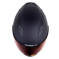 Casco Shaft 549 Sp Solid Negro Azul Visor Iridium Azul