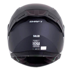 Casco Shaft 549 Sp Solid Negro Holografico Silver Visor Iridium Azul