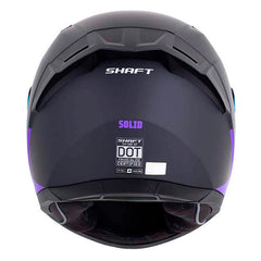 Casco Shaft 549 Sp Solid Negro Morado Visor Revo Morado