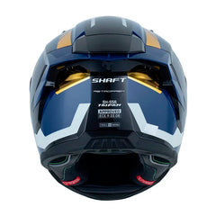 Casco Shaft 556 Taipan Retrofrex Azul Oscuro Blanco Visor Iridium Azul