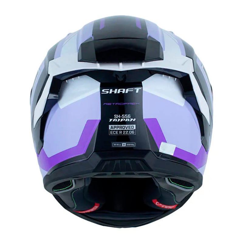 Casco Shaft 556 Taipan Retrofrex Morado Claro Visor Revo Morado