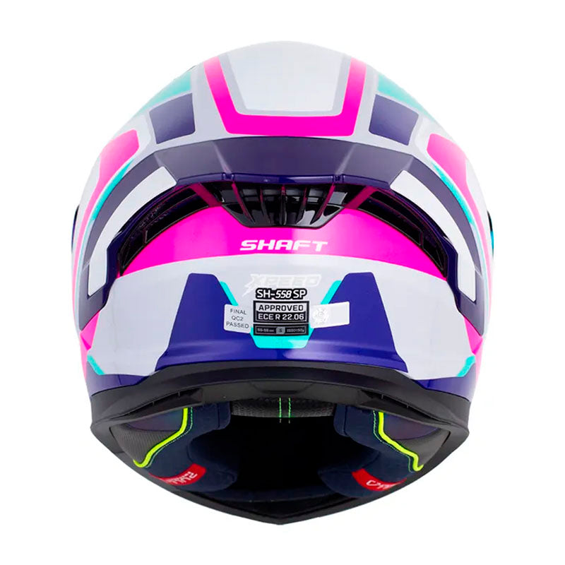 Casco Shaft 558Sp Xpeed Gris Fucsia Visor Revo Morado