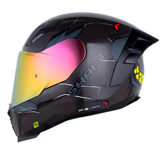 Casco Shaft 562 R B-Snatcher Gris Oscuro Gris Visor Iridium Rojo