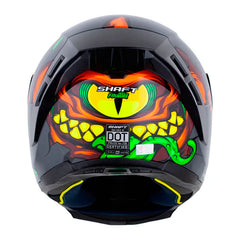 Casco Shaft 562 R B-Snatcher Gris Oscuro Naranja Visor Iridium Rojo