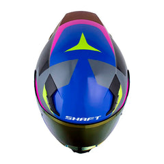Casco Shaft 562 R Senk Azul Azul Visor Iridium Morado