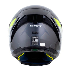 Casco Shaft 562 R Senk Gris Amarillo Neon Visor Iridium Azul