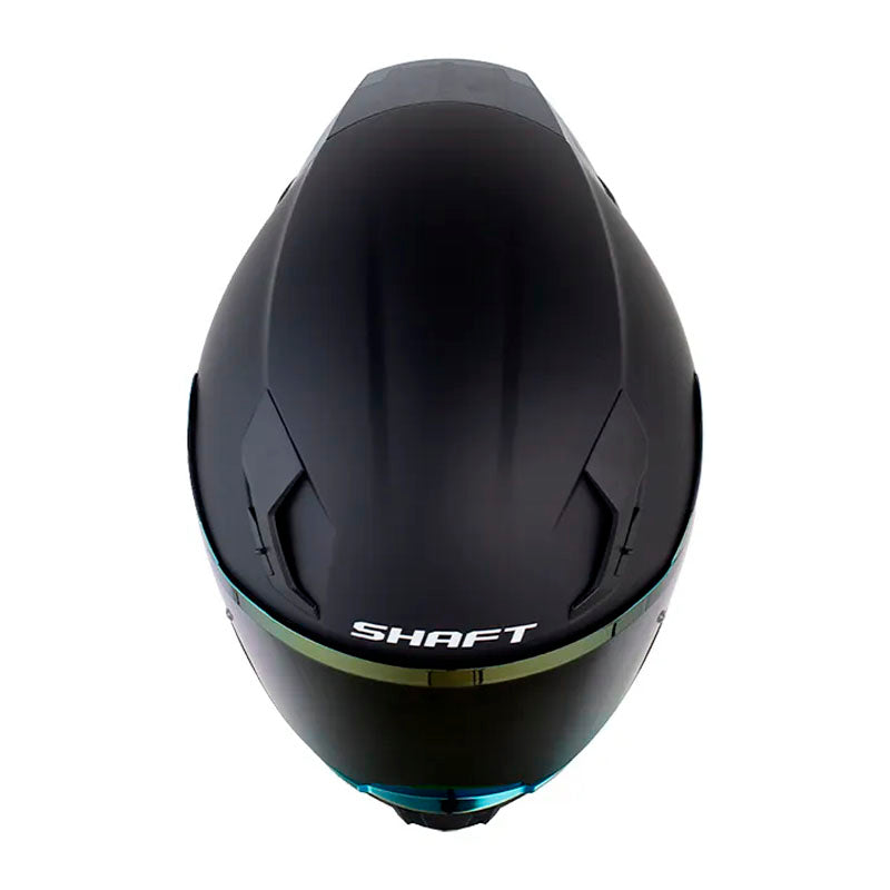 Casco Shaft 562 R Solid Negro Dorado Visor Iridium Dorado