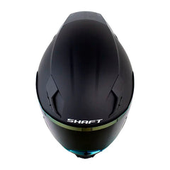 Casco Shaft 562 R Solid Negro Dorado Visor Iridium Dorado