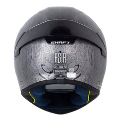 Casco Shaft 584 Sp Asia Gris Metalico Negro Visor Revo Rojo