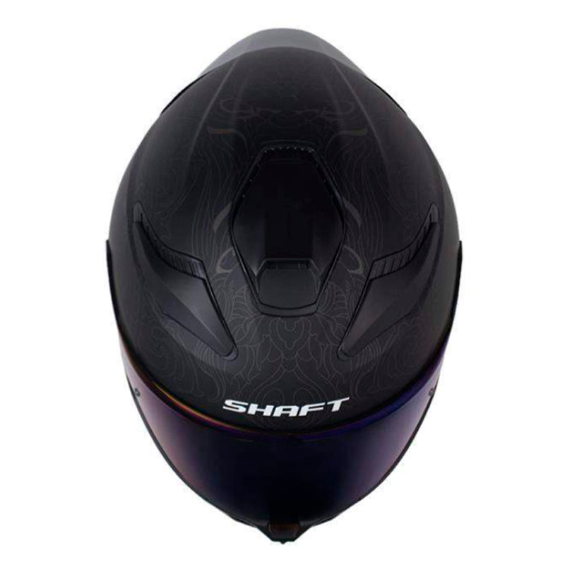 Casco Shaft 584 Sp Asia Negro Gris Oscuro Visor Iridium Azul