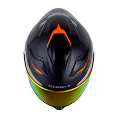 Casco Shaft 584 Sp Complete Azul Naranja Neon Visor Revo Rojo