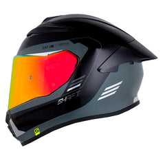 Casco Shaft 584 Sp Complete Negro Holografico Silver Visor Revo Rojo