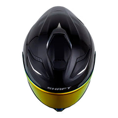 Casco Shaft 584 Sp Complete Negro Holografico Silver Visor Revo Rojo