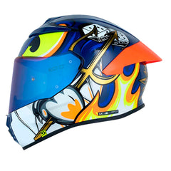 Casco Shaft 584 Sp Eternal Azul Oscuro Azul Visor Iridium Azul