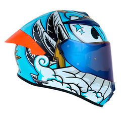 Casco Shaft 584 Sp Eternal Azul Oscuro Azul Visor Iridium Azul