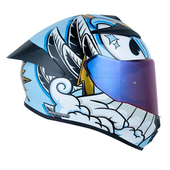 Casco Shaft 584 Sp Eternal Rojo Rojo Visor Iridium Azul