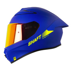 Casco Shaft 584 Sp Solid Azul Amarillo Neon Visor Revo Rojo