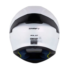 Casco Shaft 584 Sp Solid V2 Camaleon Blanco Negro Visor Revo Rojo
