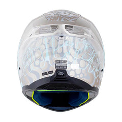 Casco Shaft 596 Sp Bolter Silver Azul Visor Iridium Azul
