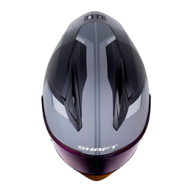 Casco Shaft 596 Sp Thuko Gris Negro Visor Iridium Azul