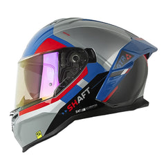 Casco Shaft 598 Gtr Take Down Gris Rojo Visor Iridium Rojo