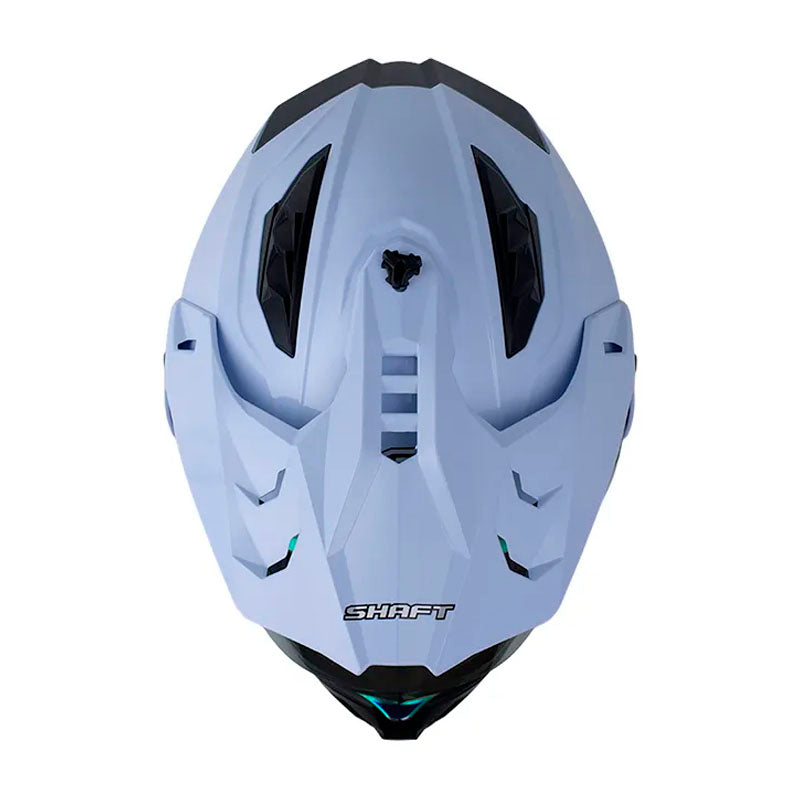 Casco Shaft Mx360 Solid Morado Claro Morado Visor Revo Morado