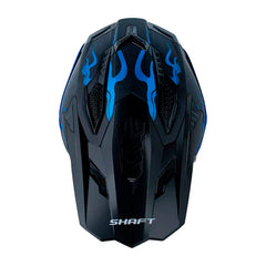 Casco Shaft Mx60 Hype Negro Azul Perlado