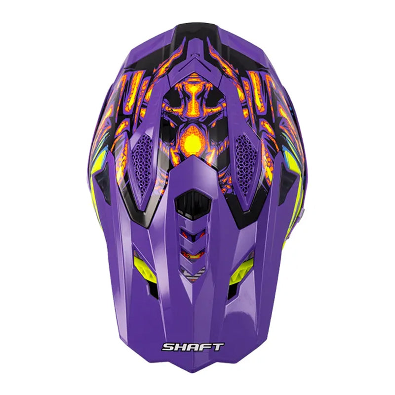 Casco Shaft Mx60 Sobek Negro Morado