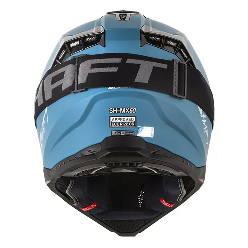 Casco Shaft Mx60 Solid Azul Oscuro Silver
