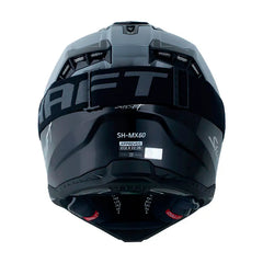 Casco Shaft Mx60 Solid Sunset Gris Holografico Silver
