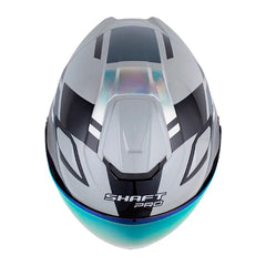 Casco Shaft Pro 343 Dv Jeveux Gris Holografico Silver Visor Revo Rojo