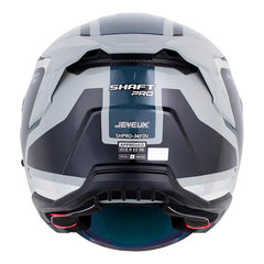 Casco Shaft Pro 343 Dv Jeveux Gris Holografico Silver Visor Revo Rojo
