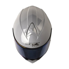 Casco Shaft Pro 4000Dv Evo Solid Gris Visor Claro Azul